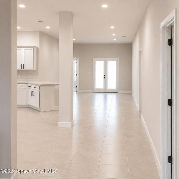 Spacious, unfurnished interior of a new home in St. John's Preserve, Palm Bay (Image 11). Spacious, unfurnished interior of a new home in St. John's Preserve, Palm Bay (Image 11).