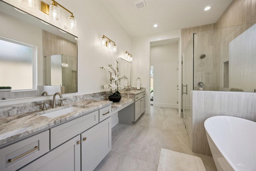 Furnished interior view inside a new home in , Houston (Image 40).