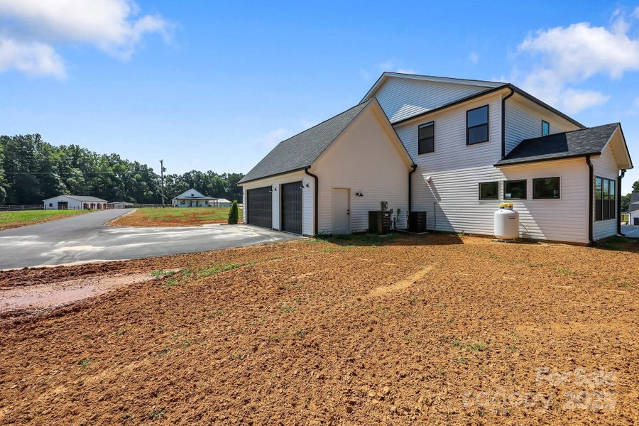 Front exterior of a new home in , China Grove, NC, highlighting curb appeal (Image 1).