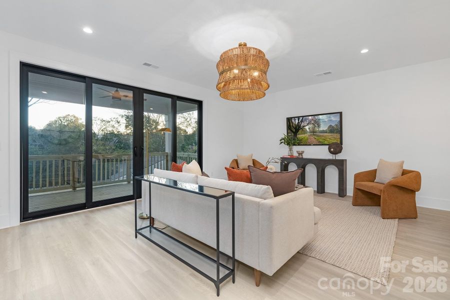 Furnished interior view inside a new home in , Charlotte (Image 15).