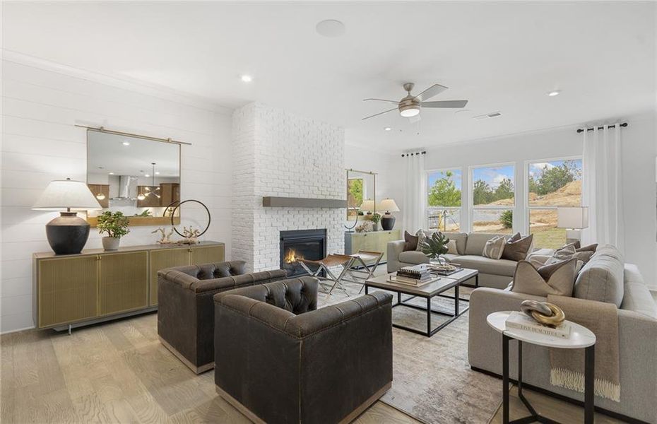 Furnished interior view inside a new home in Sierra Creek, Hoschton (Image 11).