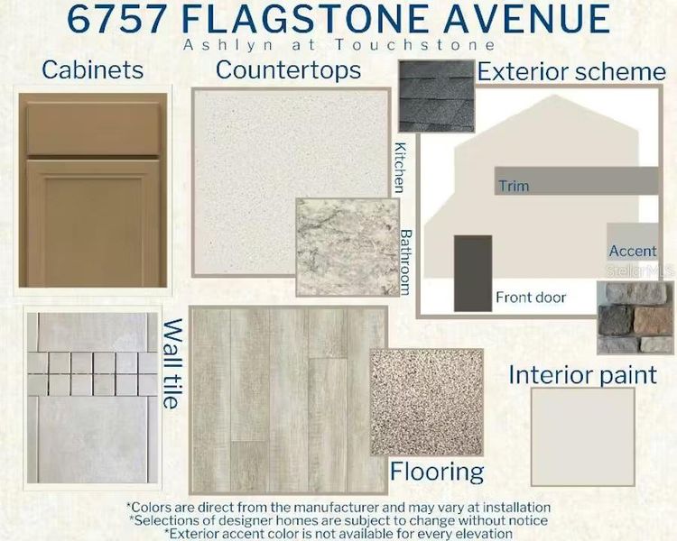 Sample of building materials used in homes in Touchstone, Lakeland (Image 3). Sample of building materials used in homes in Touchstone, Lakeland (Image 3).