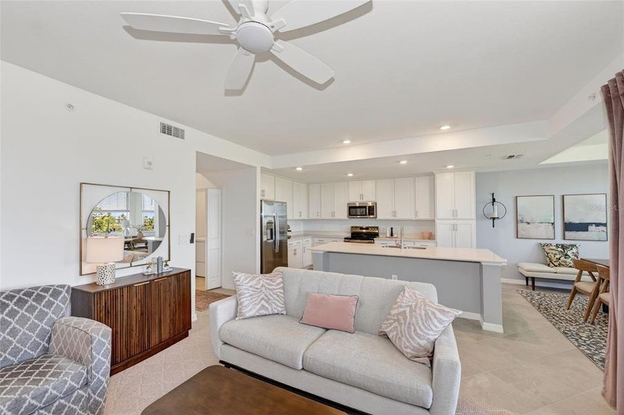 Furnished interior view inside a new home in Wellen Park Golf & Country Club, Venice (Image 13).