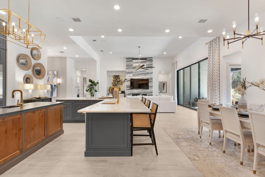 Furnished interior view inside a new home in Belle Oaks, Bulverde (Image 33).