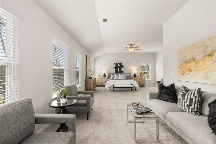 Furnished interior view inside a new home in Alcovy Village, Lawrenceville (Image 15).