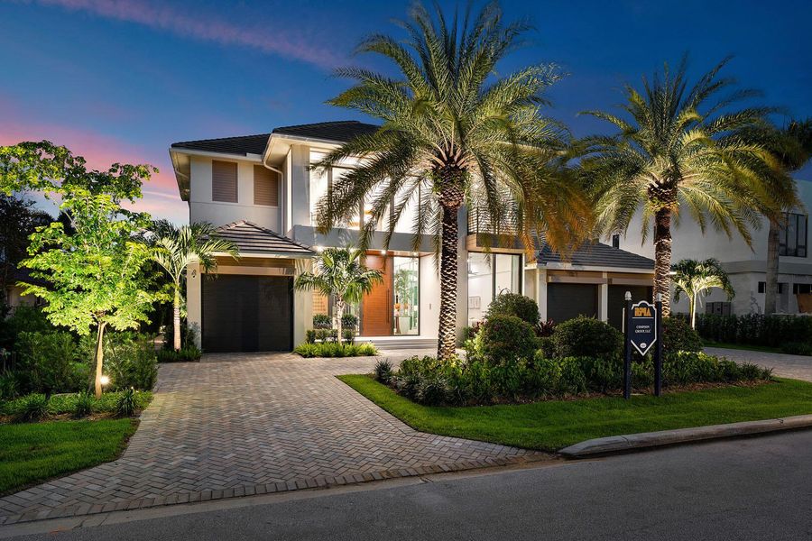 Front exterior of a new home in , Boca Raton, FL, highlighting curb appeal (Image 21).