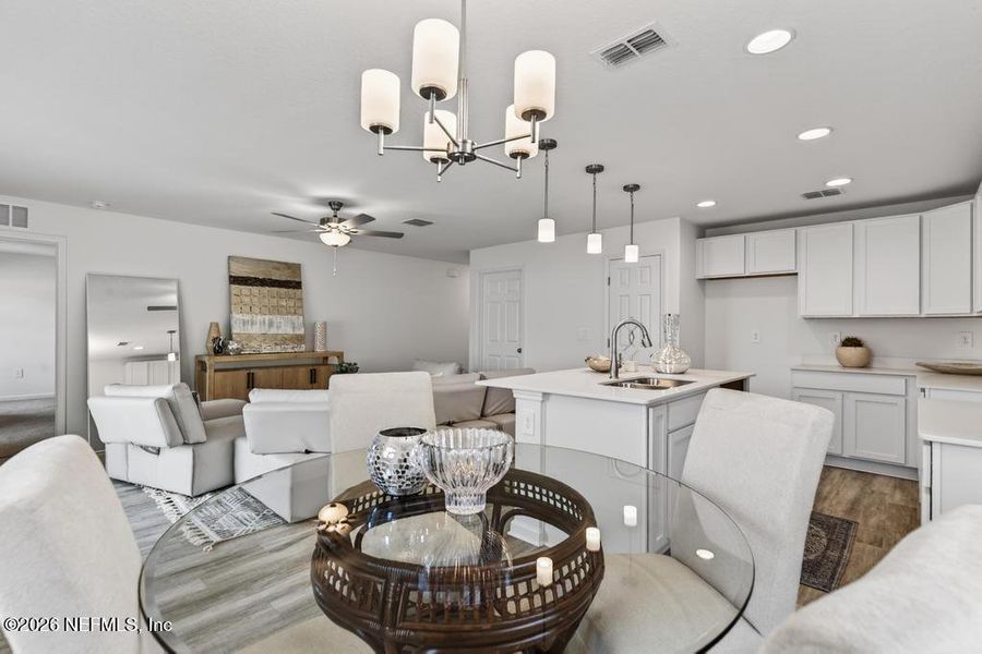 Furnished interior view inside a new home in , Jacksonville (Image 43).
