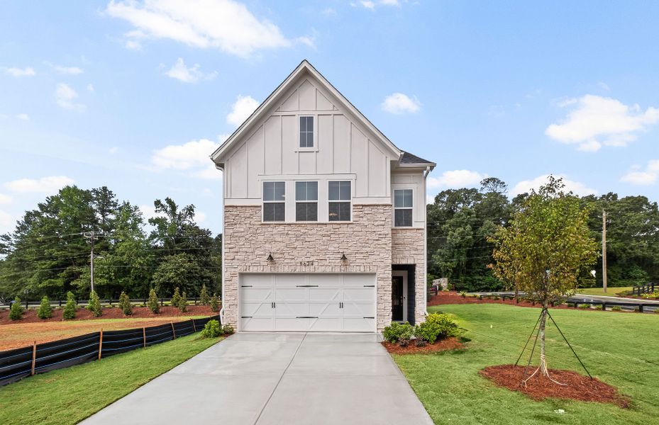 Representative exterior photo of a completed home built from the Cadence by Pulte Homes in Adler Springs, Powder Springs, GA (Image 2).