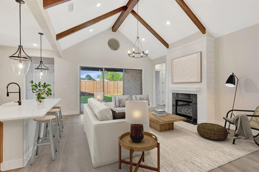 Furnished interior view inside a new home in Sterling Greene, Arlington (Image 24).
