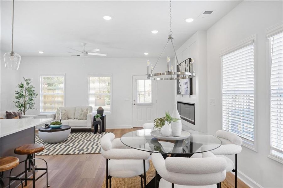 Furnished interior view inside a new home in , Marietta (Image 8). Furnished interior view inside a new home in , Marietta (Image 8).