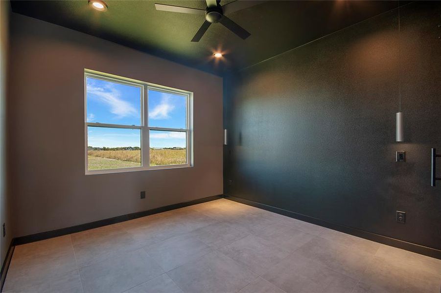 Spare room featuring ceiling fan and recessed lighting Spare room featuring ceiling fan and recessed lighting
