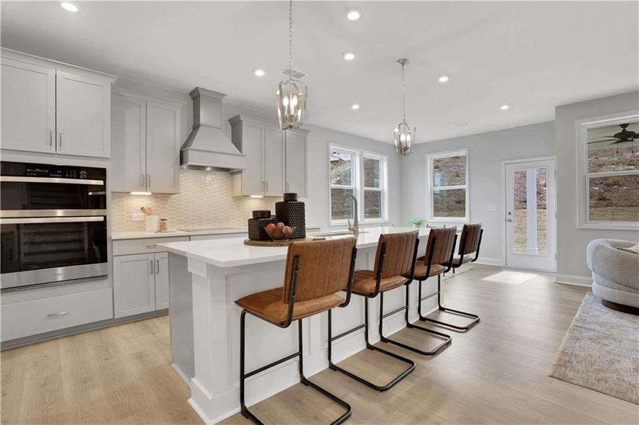 Furnished interior view inside a new home in The Paddocks at Doc Hughes, Buford (Image 28).