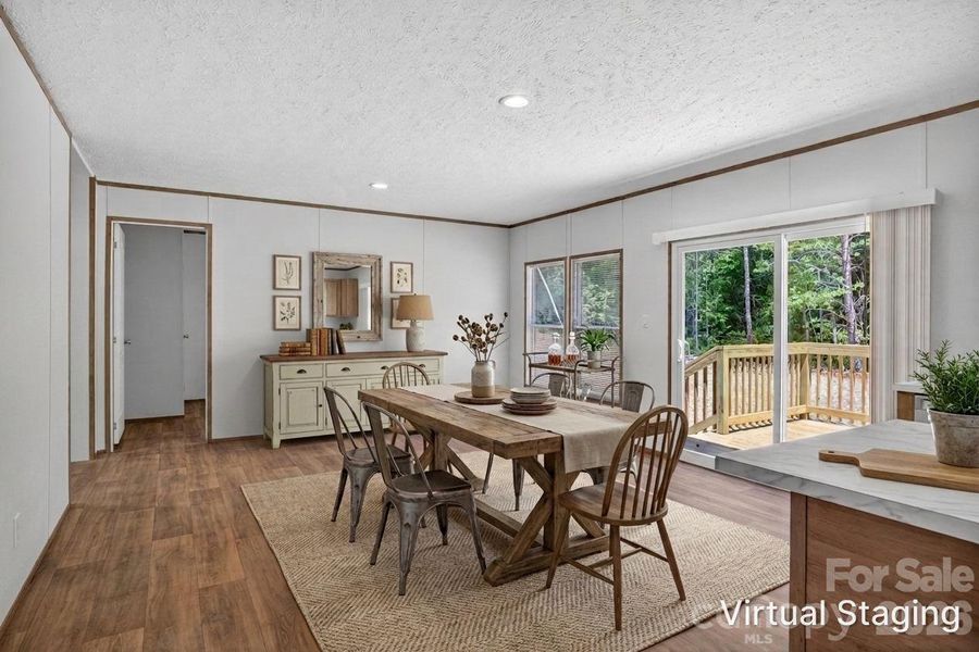 Dining Area Virtually Staged