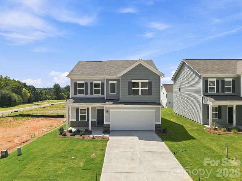 Front exterior of a new home in Catawba Trace, Catawba, NC, highlighting curb appeal (Image 21).