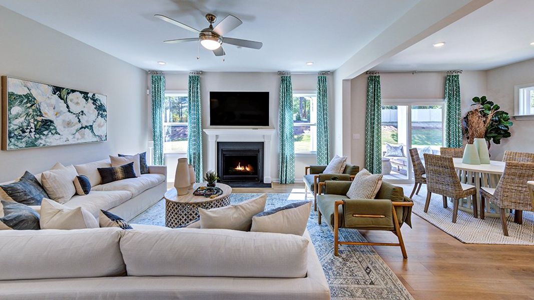 Furnished interior view inside a new home in Eagle Trace, Wendell (Image 18). Furnished interior view inside a new home in Eagle Trace, Wendell (Image 18).