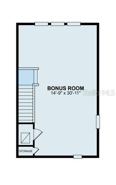 2D floor plan layout of this home in Lake Star at Ovation, Winter Garden, FL (Image 3).