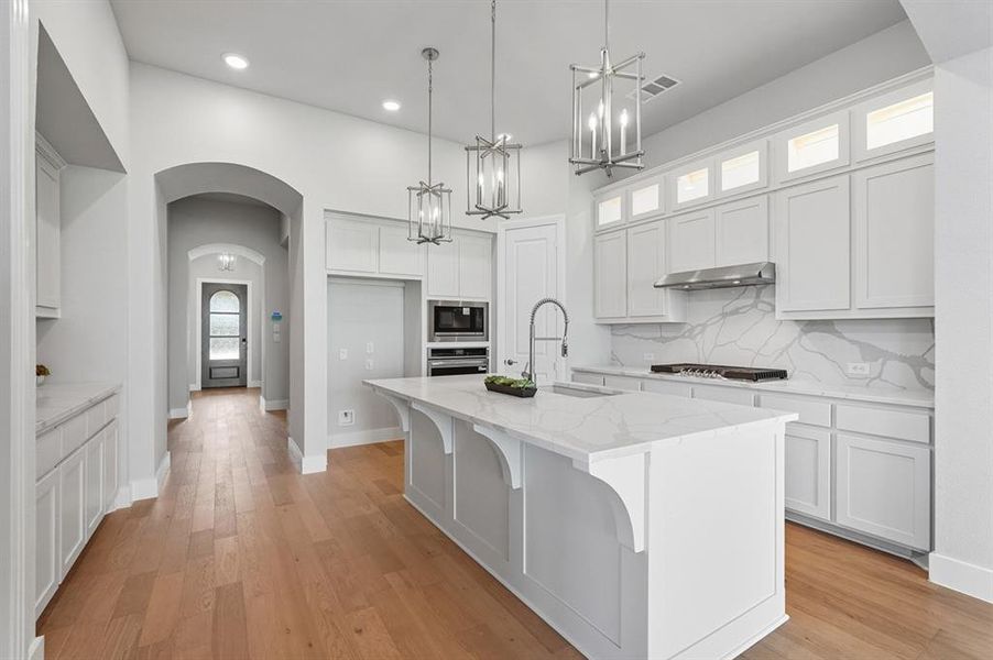 Furnished interior view inside a new home in Trinity Falls, McKinney (Image 4). Furnished interior view inside a new home in Trinity Falls, McKinney (Image 4).