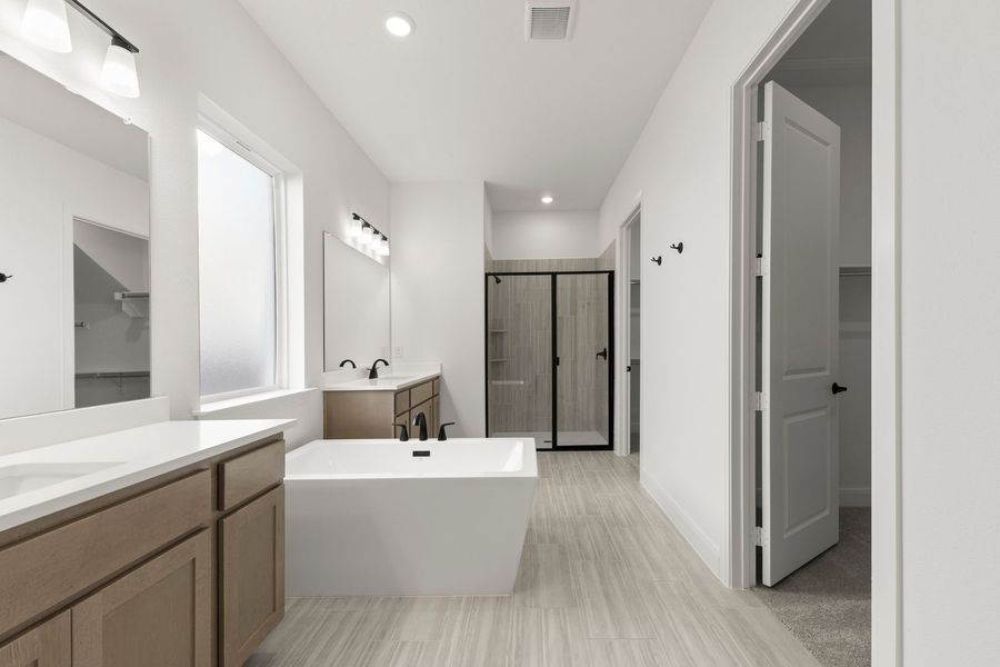 Furnished interior view inside a new home in Wildflower Ranch, Justin (Image 9). Furnished interior view inside a new home in Wildflower Ranch, Justin (Image 9).