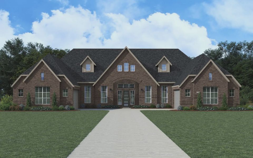 Representative exterior photo of a completed home built from the Grant by Chesmar Homes in Potranco Oaks 100's, Castroville, TX (Image 12).