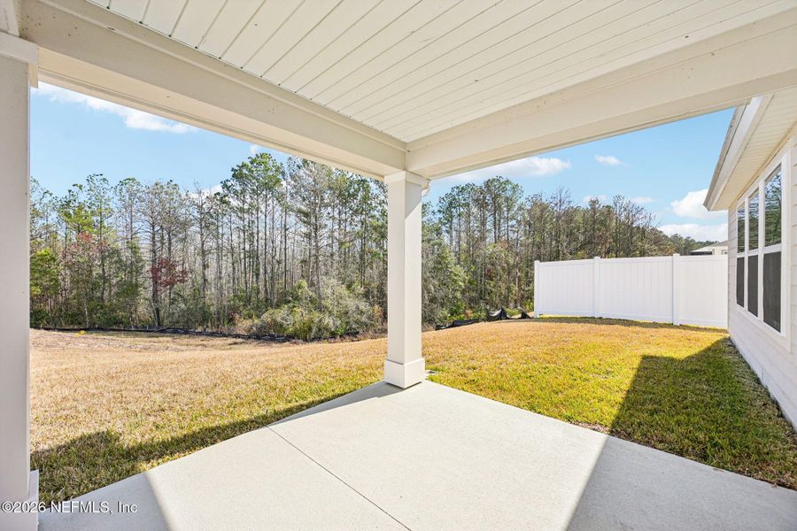 Exterior details and patio area of a home in , Jacksonville (Image 3). Exterior details and patio area of a home in , Jacksonville (Image 3).