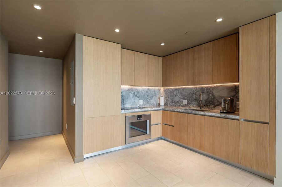 Furnished interior view inside a new home in Five Park, Miami Beach (Image 5).