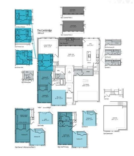 2D floor plan layout of this home in Bull Hide Estates, Hewitt, TX (Image 2). 2D floor plan layout of this home in Bull Hide Estates, Hewitt, TX (Image 2).