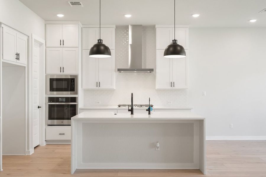 Furnished interior view inside a new home in Park Collection at Lariat, Liberty Hill (Image 10).