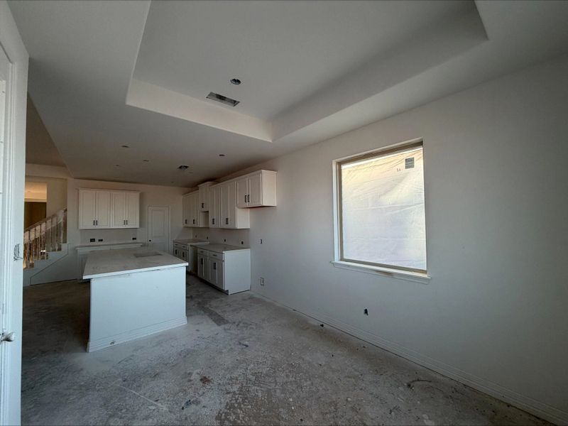 Construction progress - dining area