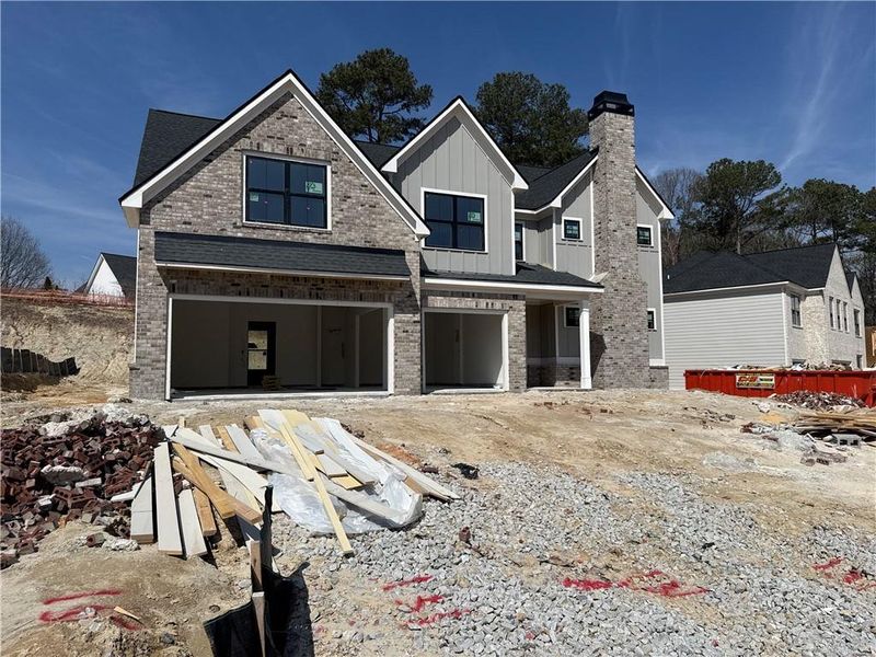 In-progress construction of a new home in , Lawrenceville, GA (Image 37).