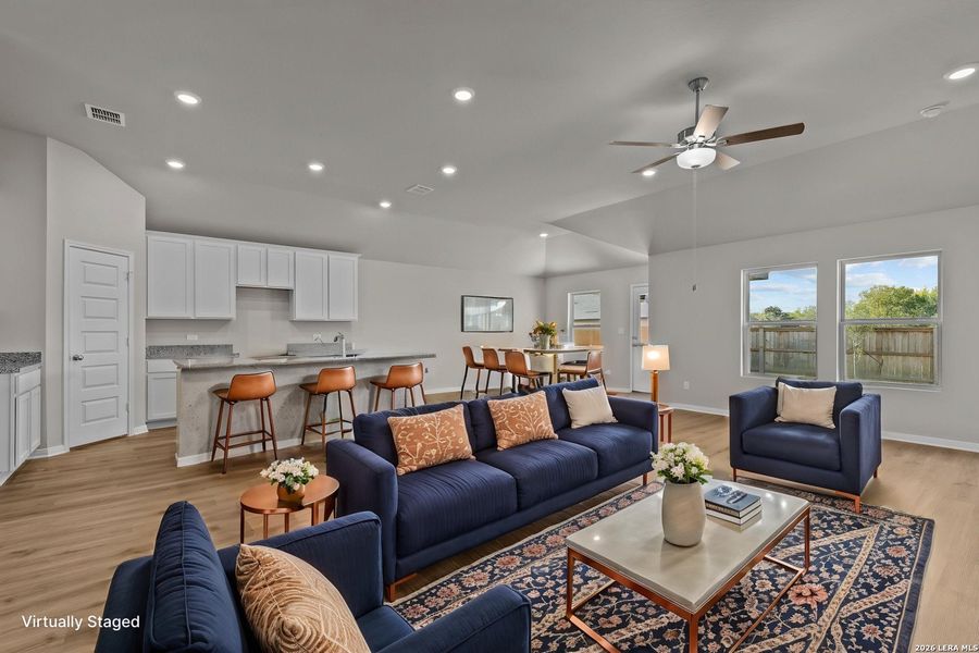 Furnished interior view inside a new home in Jordan's Ranch, San Antonio (Image 11).
