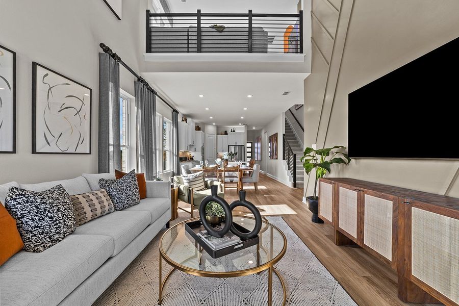 Representative furnished interior of a home built from the Aubrey by Landon Homes in Dominion at Brookhollow, Prosper (Image 16).