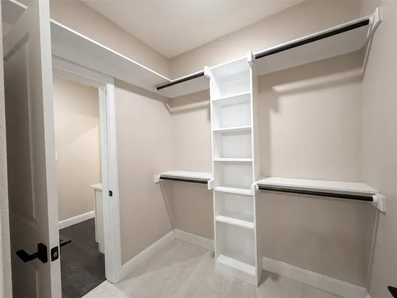 Primary bath closet Primary bath closet