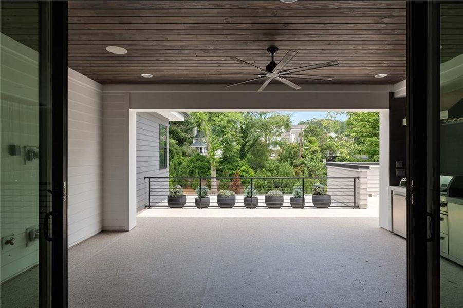Exterior details and patio area of a home in , Atlanta (Image 23).