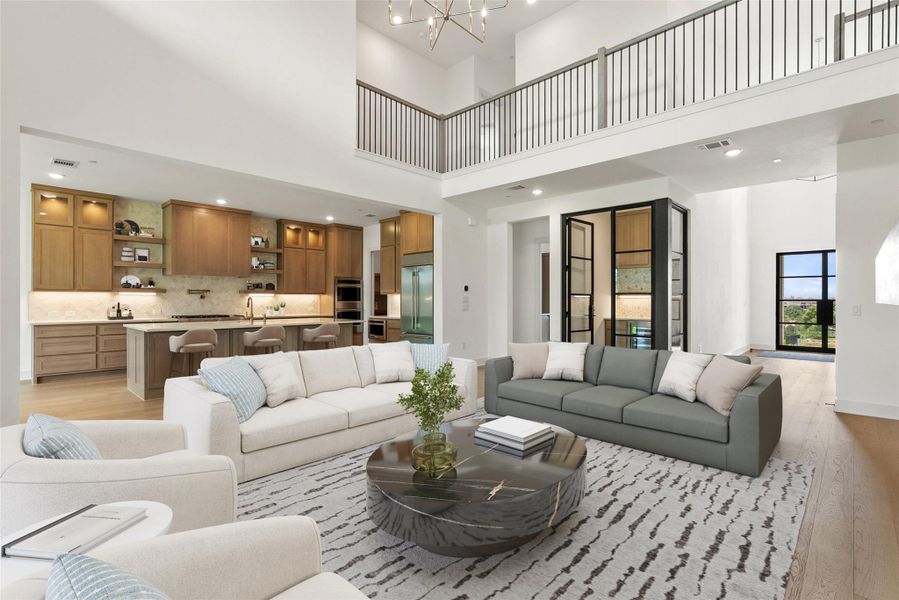 Furnished interior view inside a new home in Sweetwater, Austin (Image 29).