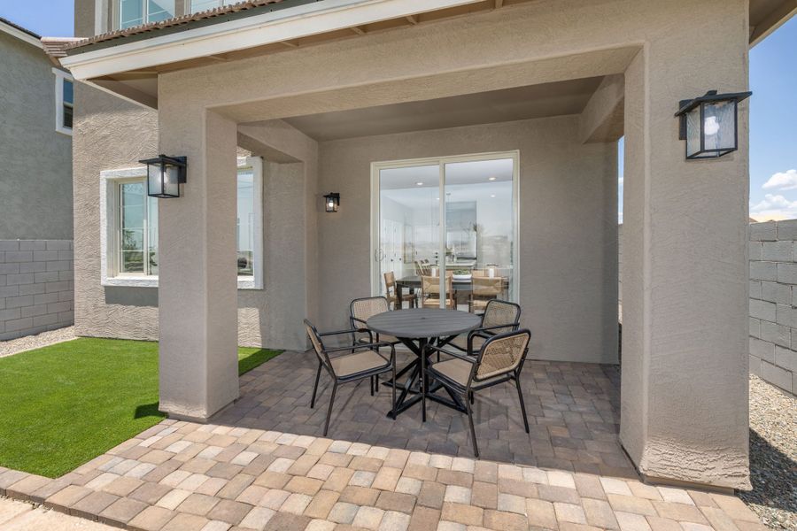 Representative exterior details of a home built from the Chartreuse by Risewell Homes in Greenpointe at Eastmark, Mesa (Image 3).