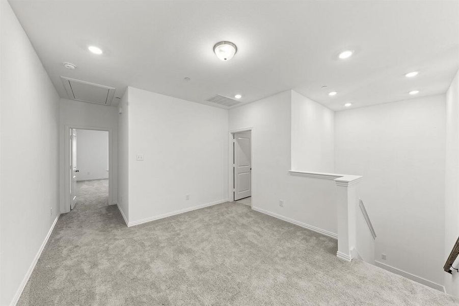 Loft Area Brown Townhome