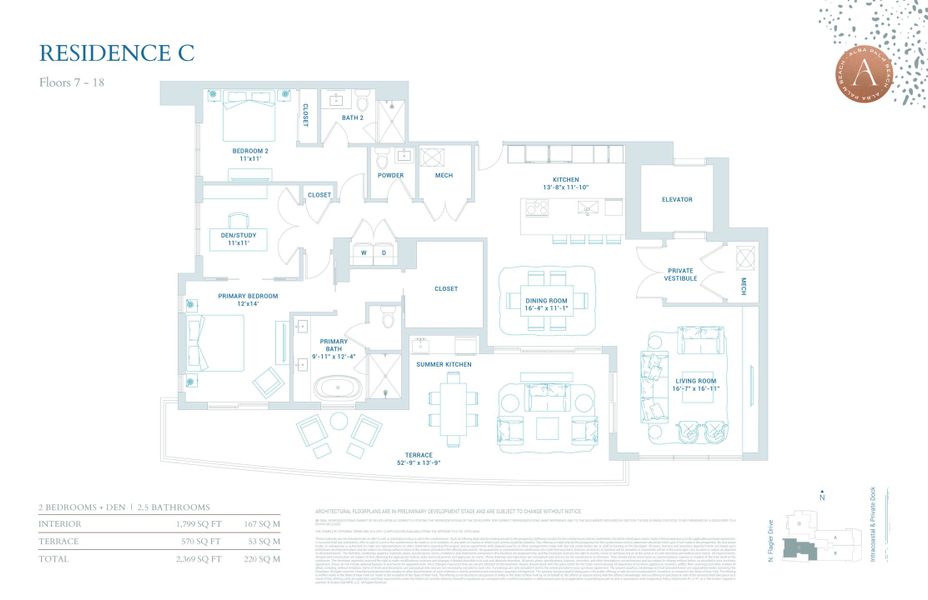 Residence C Floors 7-18