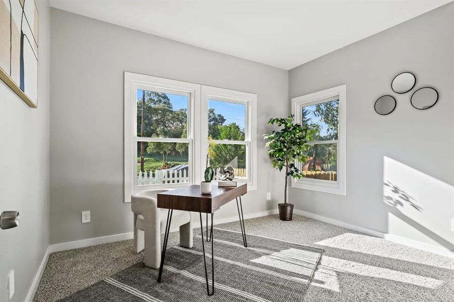Furnished interior view inside a new home in , Dallas (Image 14). Furnished interior view inside a new home in , Dallas (Image 14).