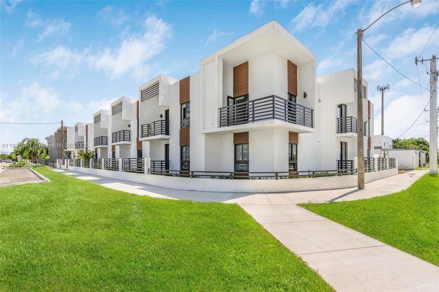 Front exterior of a new home in , Miami, FL, highlighting curb appeal (Image 2). Front exterior of a new home in , Miami, FL, highlighting curb appeal (Image 2).