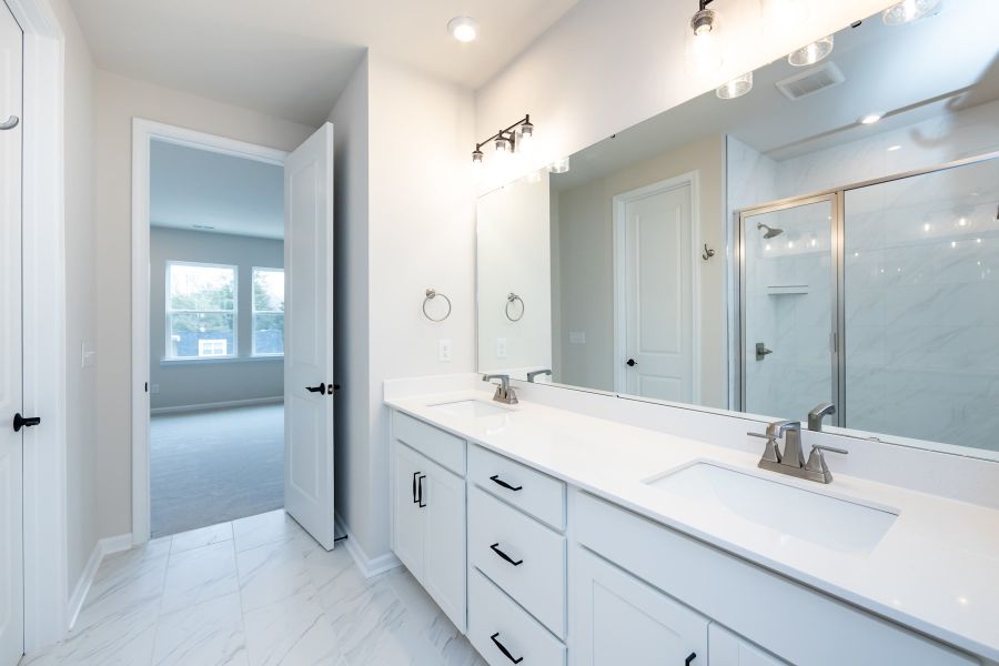 Furnished interior view inside a new home in Bellflower, Charlotte (Image 13).