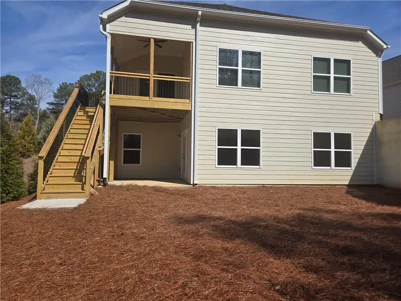 Exterior details and patio area of a home in Madeira, Acworth (Image 3).