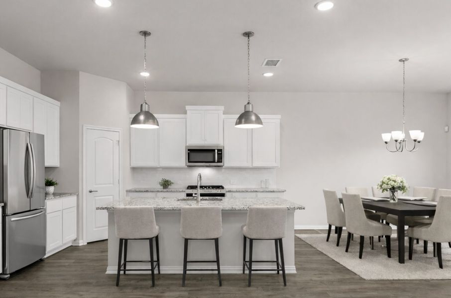 Furnished interior view inside a new home in Creekside, Royse City (Image 10).
