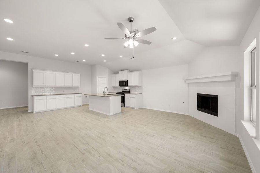 Representative exterior photo of a completed home built from the Austin by Impression Homes in Baker Farms, Cleburne, TX (Image 9).