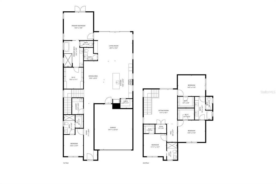 2D floor plan layout of this home in , Orlando, FL (Image 7).