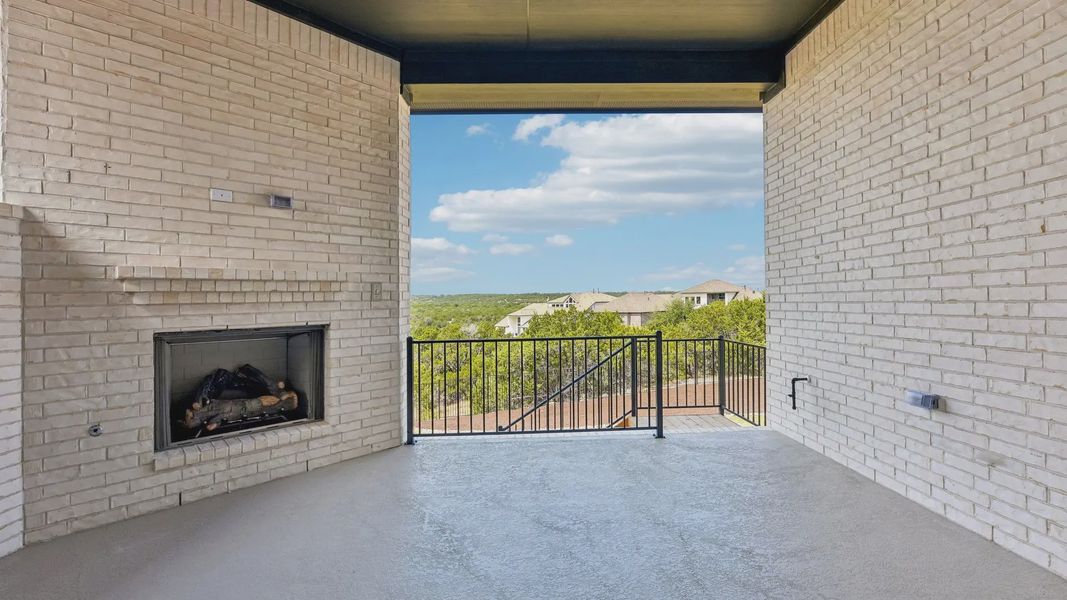 Exterior details and patio area of a home in Sweetwater, Austin (Image 3).