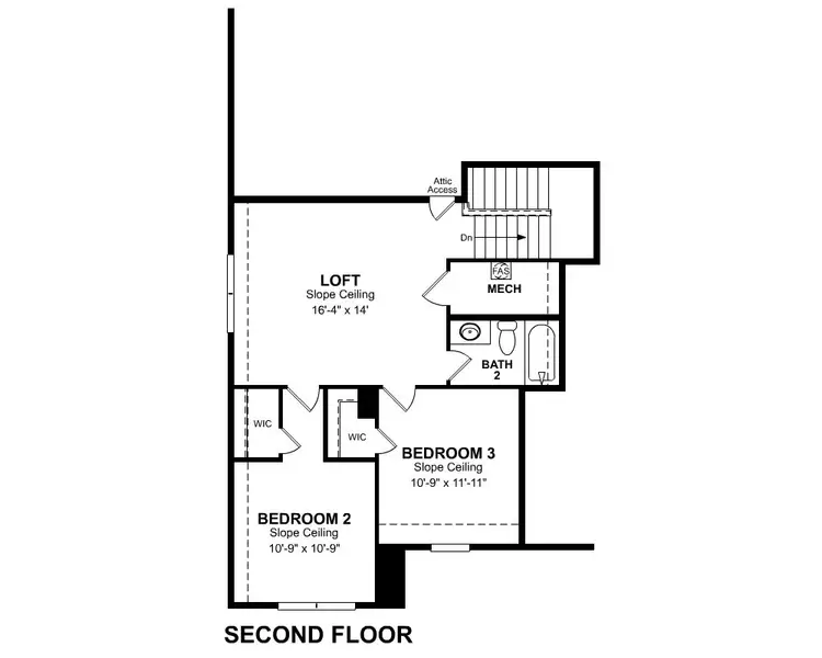 2D floor plan layout of this home in Saratoga, Aubrey, TX (Image 3).