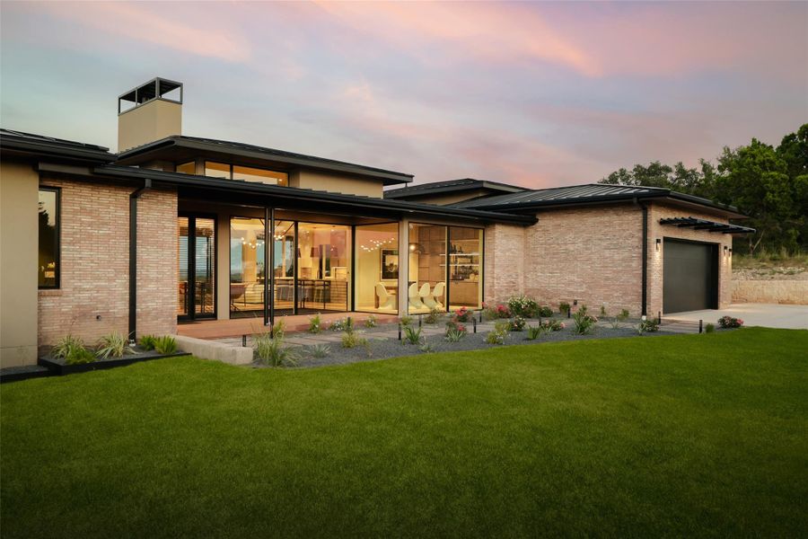 Front exterior of a new home in , Austin, TX, highlighting curb appeal (Image 1). Front exterior of a new home in , Austin, TX, highlighting curb appeal (Image 1).