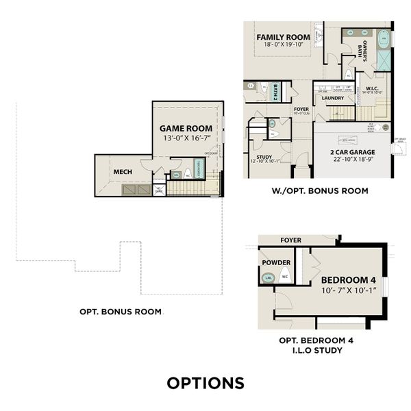 2D floor plan layout for the The Edward by Davidson Homes LLC in Lago Mar, Texas City, TX (Image 5).