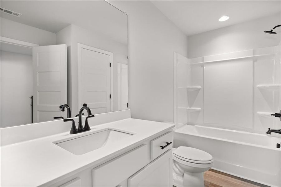 Furnished interior view inside a new home in Rosewood Lake Preserve, Hoschton (Image 3).