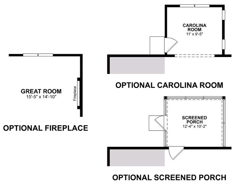 2D floor plan layout for the Conway by Beazer Homes in Somerset, Myrtle Beach, SC (Image 11).